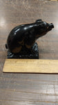Black Pig Hand Crafted Pa Coal Figurine Farm Animal Swine Hog Collectible New