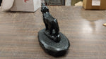 Howling Wolf Wildlife Animals Black Carved Figurines Pa Hard Coal Collectible