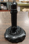 Black Light House Statue Figure Carved Hand Crafted Pa Hard Coal Tower Beacon