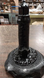 Black Light House Statue Figure Carved Hand Crafted Pa Hard Coal Tower Beacon