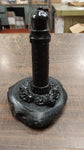 Black Light House Statue Figure Carved Hand Crafted Pa Hard Coal Tower Beacon