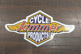 NOS Cycle Products Jammer Logo Gold Wings Sticker Outside Window Decal Decor