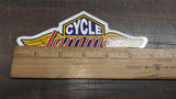 NOS Cycle Products Jammer Logo Gold Wings Sticker Outside Window Decal Decor