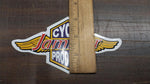 NOS Cycle Products Jammer Logo Gold Wings Sticker Outside Window Decal Decor