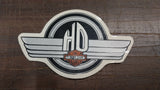 Small Harley Davidson Logo Grey Black Sticker Decal Outside Window Decor NOS