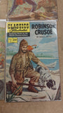 Vtg Classics Illustrated Deer Slayer Robinson Crusoe 3 Musketeers Comic Book Lot