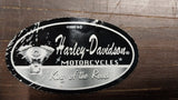 Small Harley Davidson Motorcycles King Of The Road Oval Sticker Decal Emblem NOS