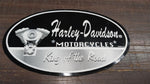 Large Harley Davidson King Of The Road Engine Oval Sticker Decal Emblem NOS