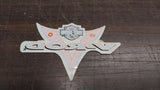 Orange Grey V-Rod Harley Sticker Decal Inside Window VRSC V-Twin Small NOS