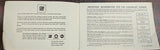 VTG 1970 Chevrolet GM Automobile Cars Maintenance Owners Manual Literature