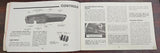 VTG 1970 Chevrolet GM Automobile Cars Maintenance Owners Manual Literature