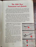 VTG 1956 Ford Thunderbird Fairlane Mainline Automobile Owners Manual Literature