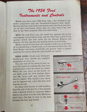 VTG 1956 Ford Thunderbird Fairlane Mainline Automobile Owners Manual Literature
