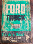 VTG 1963 Ford F100-F350 Pickup Truck Automobile Operators Manual Literature