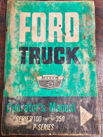 VTG 1963 Ford F100-F350 Pickup Truck Automobile Operators Manual Literature