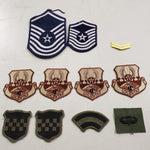 VTG LOT Mixed Military 15 Patches & 5 Pins Collectibles Airforce Marines Navy