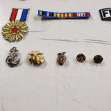 VTG LOT Mixed Military 15 Patches & 5 Pins Collectibles Airforce Marines Navy