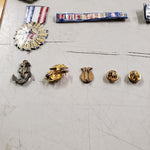 VTG LOT Mixed Military 15 Patches & 5 Pins Collectibles Airforce Marines Navy