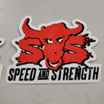 2 Speed & Strength SS Red Bull Small Pair Stickers Decals Emblems