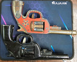 VTG 1940s 2 Wyandotte Click Toy Metal Guns 5 Star and Black Tin Litho USA Toys