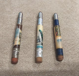 3 Vtg Antique Niagara Falls Old Fort New York Pull Apart Souvenir Bullet Pencils
