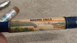 3 Vtg Antique Niagara Falls Old Fort New York Pull Apart Souvenir Bullet Pencils