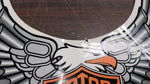 X Large Grey Open Wing Eagle Harley Shield Logo Outside Window Sticker Decal NOS
