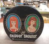Vintage SPP Standard Black Plastic Skipper Skooter Hat Box 1965 Matte Dolls