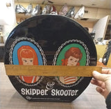 Vintage SPP Standard Black Plastic Skipper Skooter Hat Box 1965 Matte Dolls