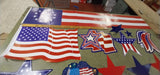 4th Of July Independence Day Holiday Hanging Decorations 13 Pcs Flags America