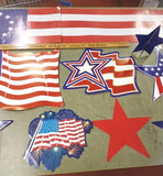 4th Of July Independence Day Holiday Hanging Decorations 13 Pcs Flags America