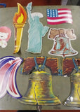 Lot of 15 Variety Pack Hanging Holiday Decorations Christmas 4th July Valentines