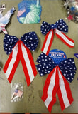 Independence Day Hanging Decorations Bows 10 Pcs July 4th Stars Red White Blue