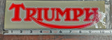 Vtg Triumph 1960's Motorcycle Large Decal Sticker OEM T120 Bonneville Unit Pre