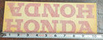 Large Honda Motorcycle Gas Tank Red Decal Pair Emblem Décor Sticker NOS