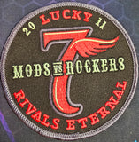 Mods VS Rockers 2011 "rivals Eternal" Lucky 7 Red Black Embroidered Riding Patch