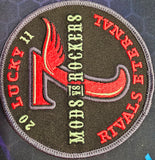 Mods VS Rockers 2011 "rivals Eternal" Lucky 7 Red Black Embroidered Riding Patch