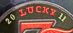 Mods VS Rockers 2011 "rivals Eternal" Lucky 7 Red Black Embroidered Riding Patch