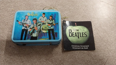 Beatles Kurt Adler Mini Aladdin Lunch Box Christmas Tree Ornament Holiday Music