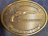 VTG 1860 Colt .44 Revolver Guns of Santa Fe NRA Whittington Brass Belt Buckle