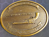 VTG 1860 Colt .44 Revolver Guns of Santa Fe NRA Whittington Brass Belt Buckle