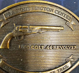 VTG 1860 Colt .44 Revolver Guns of Santa Fe NRA Whittington Brass Belt Buckle