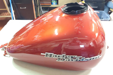 Candy Red Harley FLHX Street Glide Bagger Tour Ultra 2008^ 6Gal Gas Tank Emblems