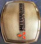 Mitsubishi Forklift Trucks Square Silver Metal Men's Belt Buckle Cowboy Western