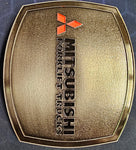 Mitsubishi Forklift Trucks Square Silver Metal Men's Belt Buckle Cowboy Western