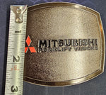 Mitsubishi Forklift Trucks Square Silver Metal Men's Belt Buckle Cowboy Western
