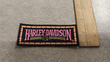 NOS Neon Pink Women's Vintage Harley Davidson Patch Bar Shield Logo Chains