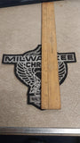 Silver Chrome Embroidered Milwaukee Chrome Harley Davidson Eagle Patch NOS 6"