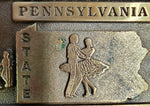 VTG 1998 Limited Edition Pennsylvania Square Dance Federation Brass Belt Buckle