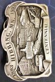 VTG Limited Edition 1893-1993 Hibbing, MN Centennial Solid Brass Belt Buckle